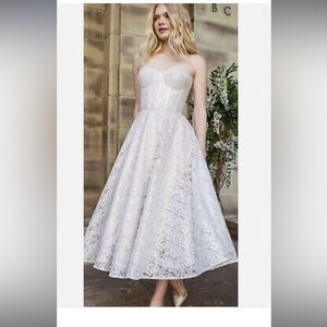 Stunning Nadine Merabi White Dress – Like New!